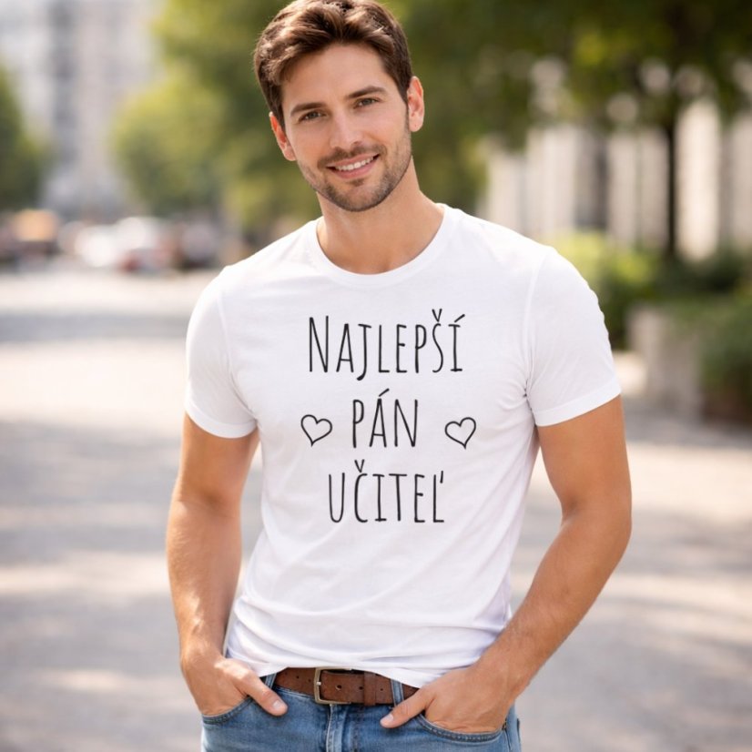 Pánske tričko "Najlepší pán učiteľ"