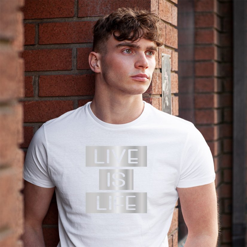 Pánske tričko "LIVE IS LIFE"