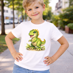 Detské tričko Dino – farebný dinosaurus
