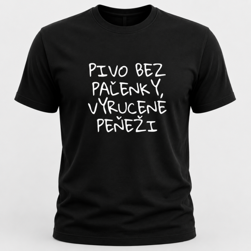 Pánske tričko Pivo bez pálenky, vyručené penězi