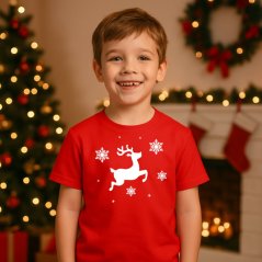 Detské tričko VIANOČNÝ SOBÍK