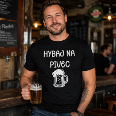 Pánske tričko HYBAJ NA PIVEC