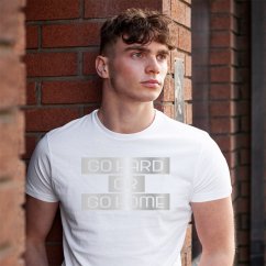 Pánske tričko "GO HARD OR GO HOME"