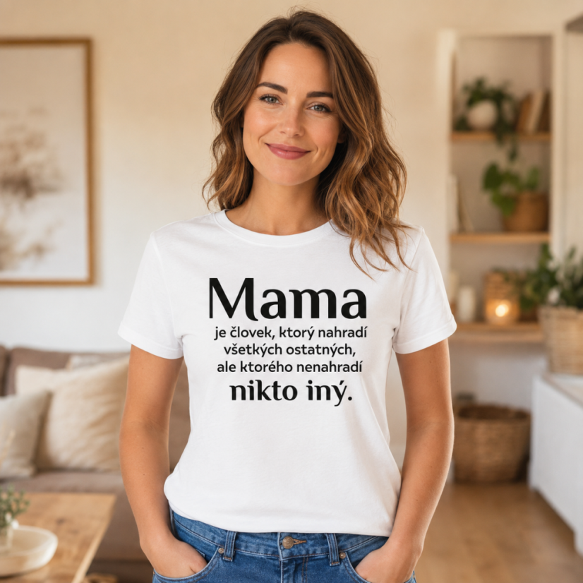 Dámske tričko Mama – Nenahraditeľná