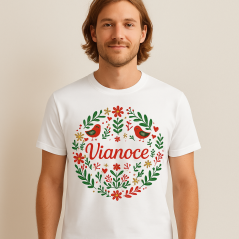 Pánske tričko „Vianoce“ – folklórny ornament