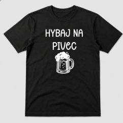 Pánske tričko HYBAJ NA PIVEC