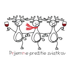 Pánske tričko „Príjemné prežitie sviatkov“ s vínom