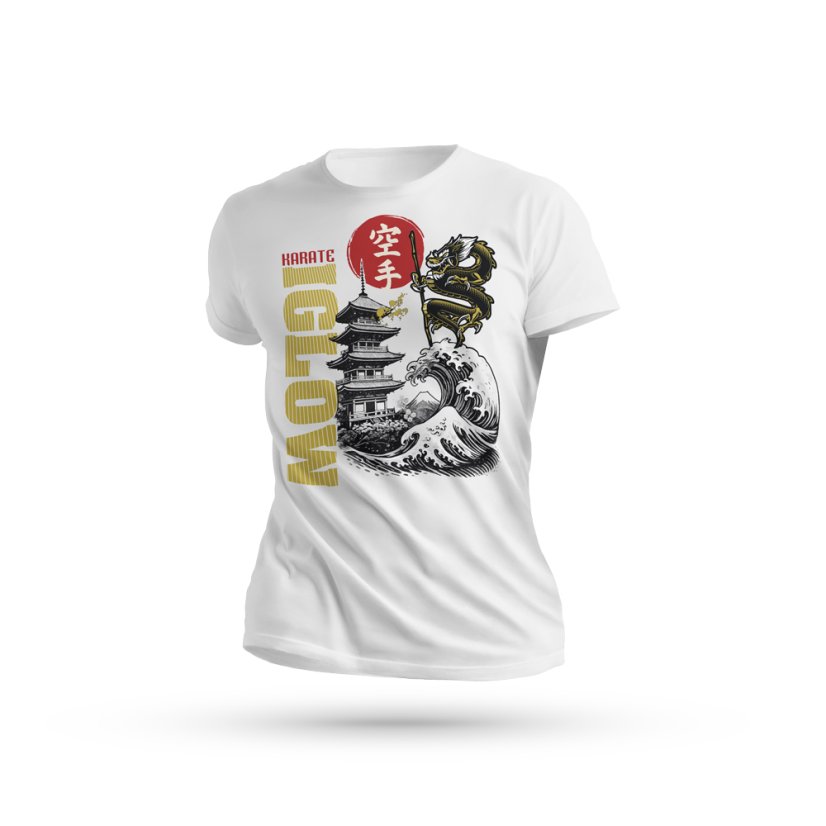 Tričko pánske – Pagoda & Wave Edition - Farba: biela, Veľkosť: 2XL