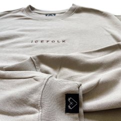 Pánska ice Folk béžová mikina