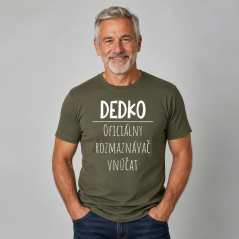 Pánske tričko Dedko – Oficiálny rozmaznávač vnúčat
