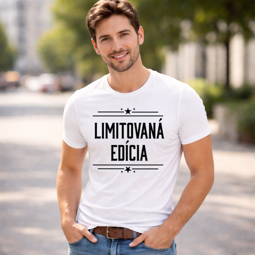 Pánske tričko "Limitovaná edícia" - Farba: biela, Veľkosť: XS