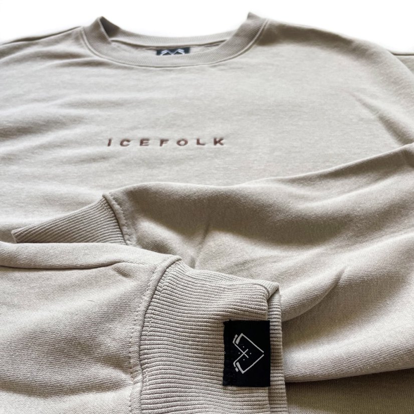 Pánska ice Folk béžová mikina