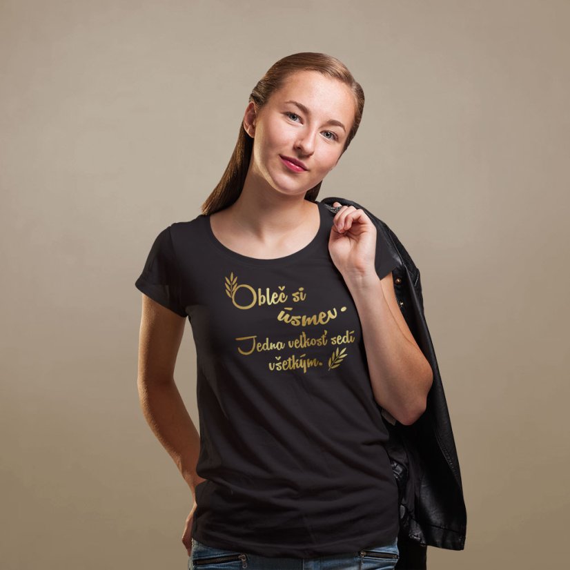 Dámske tričko "OBLEČ SI ÚSMEV"