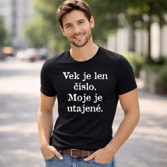 Pánske tričko "Vek je len číslo" Pánske tričko "Vek je len číslo"
