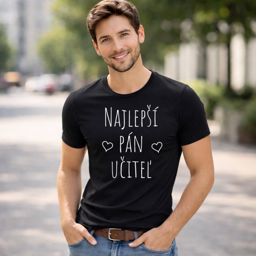 Pánske tričko "Najlepší pán učiteľ"
