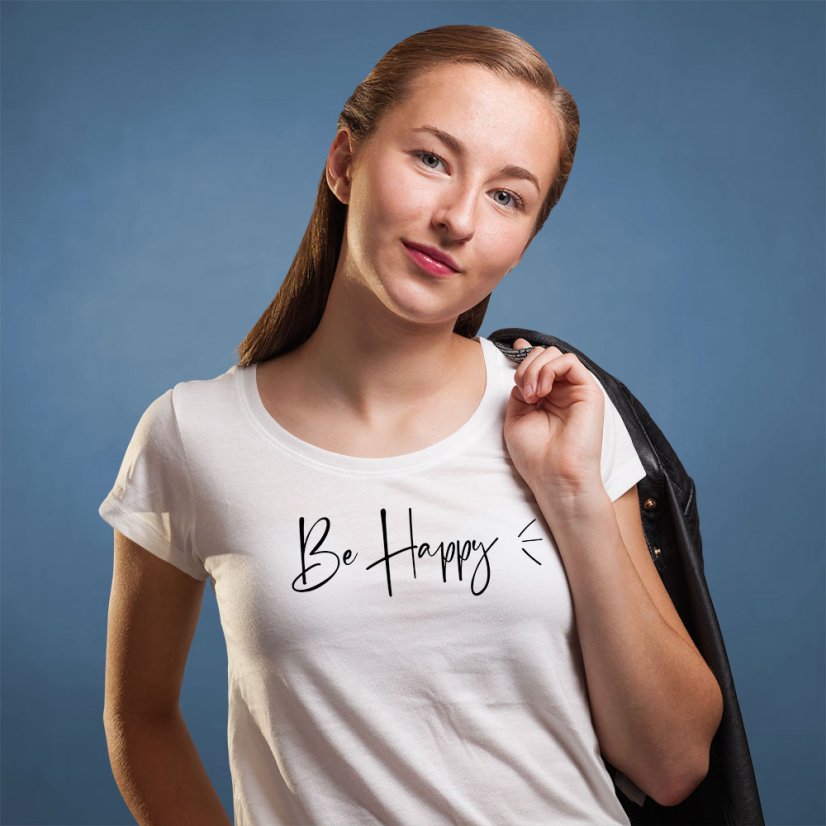 Dámske tričko "BE HAPPY"