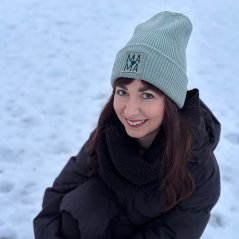 Dámska zimná čiapka – MAMA (zelená) Dámska zimná čiapka – MAMA (zelená)