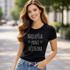 Dámske tričko "Najlepšia pani učiteľka"