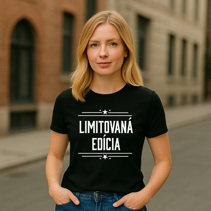 Dámske tričko "Limitovaná edícia" - Farba: biela, Veľkosť: L