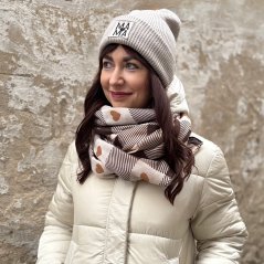 Dámska zimná čiapka – MAMA (béžová) Dámska zimná čiapka – MAMA (béžová)