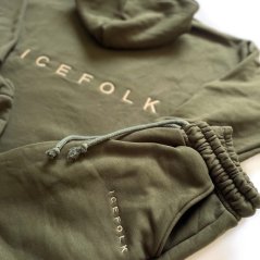 Oversized dámska tepláková súprava Ice Folk s výšivkou