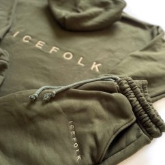 Oversized dámska tepláková súprava Ice Folk s výšivkou